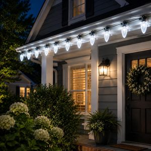 Luces de Navidad LED C9 de 120V con Bombilla Facetada y Base E17 para Hoteles - Product Image 5