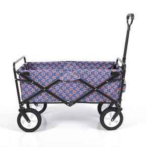 Chariot de jardin pliable robuste en acier, capacité de 150 livres, pour le camping en plein air, le jardin et les travaux extérieurs - Product Image 3