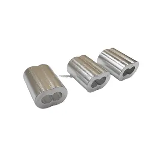 3/16 Wire Rope Aluminum Stop Loop Sleeve Round Crimps for Wire Crimping 2  Pcs