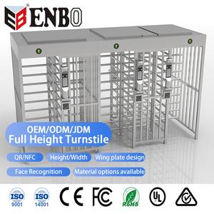 पूर्ण ऊंचाई टर्नस्टाइल गेट एक्सेस कंट्रोल निर्माण साइट rfd nfc qr कोड रीडर पैदल यात्री प्रवेश द्वार सुरक्षा स्टेनलेस स्टील - Product Image 3