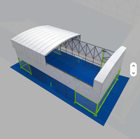 Structure de tente à membrane tendue sur mesure de haute qualité pour terrain de padel, toit rétractable électrique imperméable et pare-soleil.