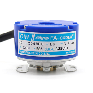 Encodeur rotatif incrémental Tamagawa OIH48-2048P6-L6-5V TS5213N585 avec câbles de connexion et alimentation 5V - Product Image 4