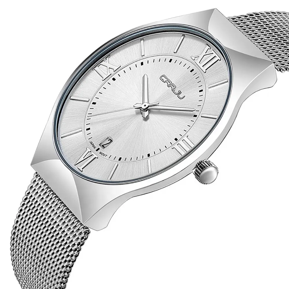 Wholesale chronograph stainless steel waterproof quartz men watch wristwatch montre reloj fashion quartz wrist watch for men