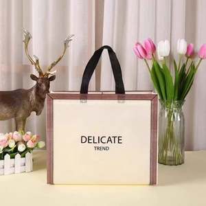 กระเป๋าถือสำนักงานผ้าไม่ทอแบบใหม่สั่งทำขายส่งและถุงช้อปปิ้งนำกลับมาใช้ใหม่ได้ - Product Image 1