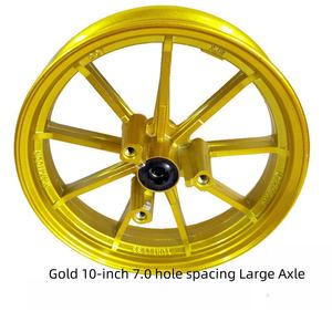 Llanta de Motocicleta Eléctrica de Aleación de Aluminio Modificada, Engrosada, de 10/12 Pulgadas con Nueve Radios, Nueva Condición - Product Image 6