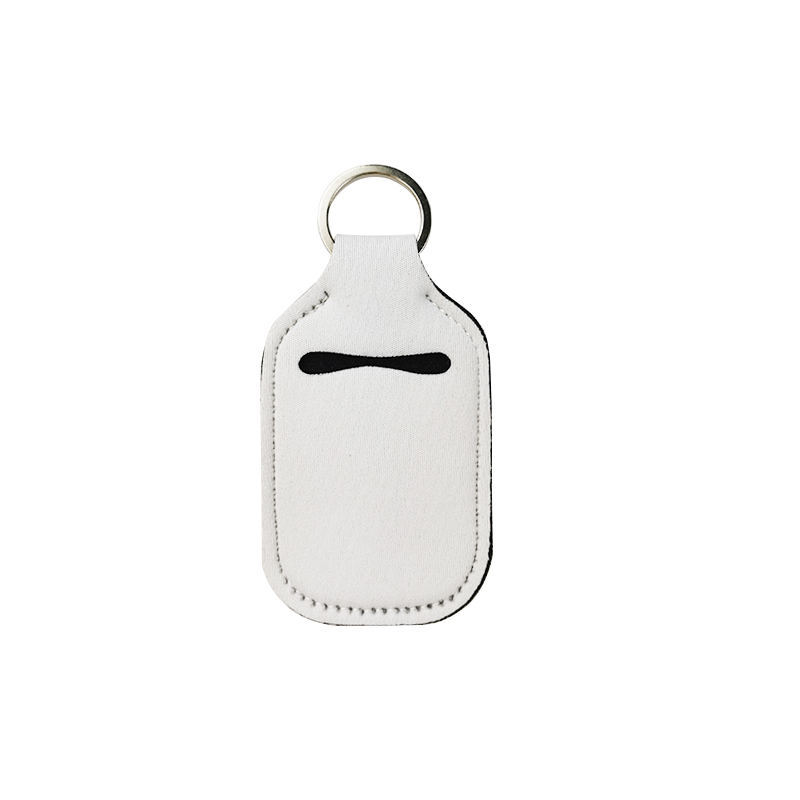 50 Pack Blank Neoprene Wristband Keychains - Sublimation Ready Wrist Lanyard For Women & Girls, White, One Size