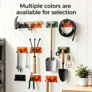 Wall Mounted <b>Tool</b> Hook Storage <b>Rack</b> Orange Multi Functional Garden Organizer Hook Type For Miscellaneous Items - Product Image 5