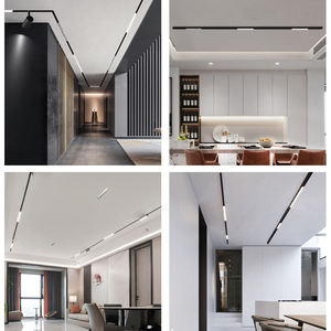 Phong Cách Bắc Âu Treo COB Spotlight Cửa Hàng Khách Sạn Tuyến Tính Lõm Mặt Dây Chuyền LED Ánh Sáng Tại Chỗ Thông Minh Từ LED Theo Dõi Đường Sắt Ánh Sáng Hệ Thống - Product Image 6