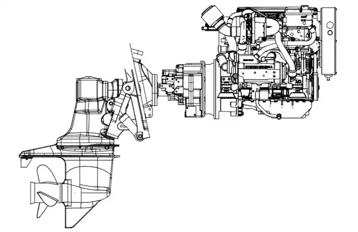 marine diesel engine volvo penta 350hp stern drive
