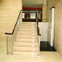 Monte-escalier électrique intérieur/extérieur pour fauteuils roulants, pour escaliers domestiques, bâtiments résidentiels et commerciaux, accessibilité pour fauteuils roulants