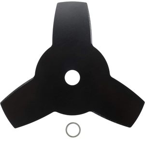 Lame de débroussailleuse en acier à 3 dents BlueNatHxRPR, 10 pouces, pour coupe-herbe et désherbeur - Product Image 1