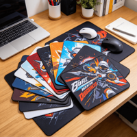 Tapis de bureau de jeu en polyester de taille XXL OEM grande forme personnalisable carré imperméable à l'eau personnalisable blanc de sublimation