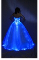Tissu de fibre optique de lumière LED lumineuse RVB pour les sacs de chiffons de chaussures rougeoyants
