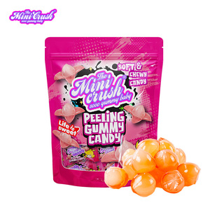 Caramelo pelado con sabor a fruta al por mayor, caramelos pelados con contenido de zumo, caramelos pelables con sabor <span class=keywords><strong>original</strong></span> de melocotón - Product Image 1