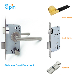 Da cử<span class=keywords><strong>a</strong></span> đòn bẩy xử lý hợp kim kẽm riêng tư cử<span class=keywords><strong>a</strong></span> xử lý với da Grip đen nâu sang trọng cử<span class=keywords><strong>a</strong></span> xử lý cho văn phòng nhà khách sạn - Product Image 4