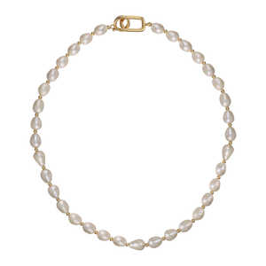 Collier de perles baroques naturelles de luxe léger pour femmes WENCHI 450g Design simple empilé irrégulier - Product Image 2