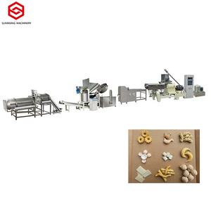 Extrusora de doble tornillo, máquina de fabricación de galletas de nueces de arroz japonés, línea de producción de harina de maíz plateada, máquinas freidoras automáticas Delta - Product Image 6