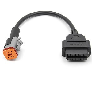 Cable Adaptador OBD2 a 6 Pines para Motocicletas Harley-Davidson, Conector Negro para Herramienta de Diagnóstico - Product Image 3