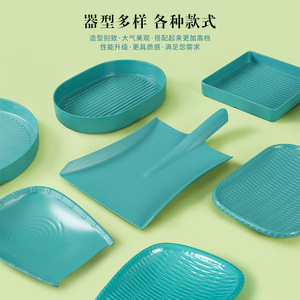 Xiangyuanmei Nordic Style <b>Melamine</b> Tableware <b>Plates</b>, Commercial Hot Pot Restaurant <b>Plates</b>, Plastic Vegetable <b>Plates</b>, Creative - Product Image 2