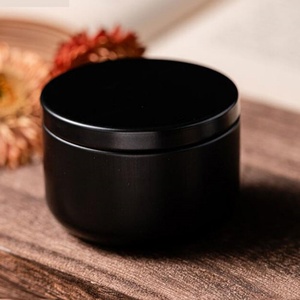Luxury 100ml 120ml Round Shape Aluminum Cosmetic Tin <b>Container</b> Metal Candle Tinplate Pot - Product Image 3