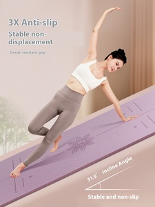 Tappetino Yoga in TPE Ammortizzante, Silenzioso, Antiscivolo per Uso Domestico, Ispessito per Sport, Danza e Fitness - Product Image 4