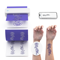 Impresora Térmica de Tatuajes Luck Jingle A4, Mini Impresora Portátil Inalámbrica BT USB para Transferencia de Plantillas de Tatuajes, Directo de Fábrica