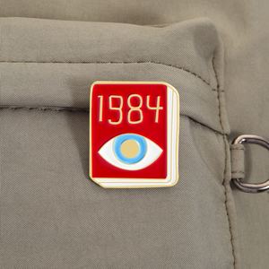 Cuốn Tiểu Thuyết Cổ Điển <span class=keywords><strong>1984</strong></span> Mắt Men Pin George Orwell Cuốn Sách Thiết Kế Kim Loại Trâm Ve Áo Huy Hiệu Đồ Trang Sức Quà Tặng Cho Bạn Bè Bán Buôn - Product Image 3