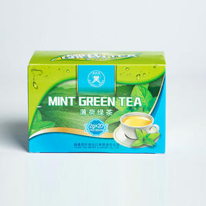 FC59 GT905 Té con sabor a menta Superventas Precio barato Chino 40g Caja Té verde Bolsita de té Cha Bolsas de té Regalo Proveedor de té Fujian - Product Image 4