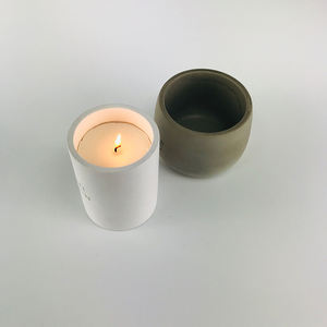Nhà Cung cấp nhà máy xi lanh hình dạng trang trí nội thất tealight bê tông nến Jar xi măng hiện đại người giữ ngọn nến - Product Image 6