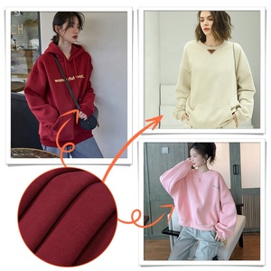 Usine En Gros 300gsm 35% Coton 65% Polyester Chaud Français Terry Polaire Brossé Tricot Tissu pour Hoodies et Sweatshirts - Product Image 6