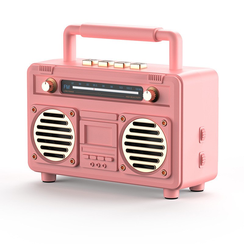 BT21新しいレトロワイヤレススピーカーポータブルTFカードサブ