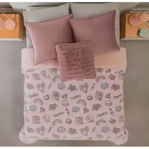 Tapete Manta Invernal Individual Fun Lila Brillo Borrega Rosa Vianney Color Rojo - Product Image 3