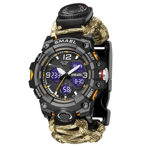 Montre SMAEL multifonction analogique-numérique 8008, montre de sport d'extérieur, étanche, bracelet en nylon - Product Image 4