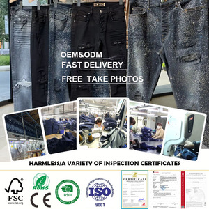 MC Build Jeans Personalizzati Y2K Street Retro da <span class=keywords><strong>Uomo</strong></span> Lavati Spessi Vintage Strappati Vestibilità <span class=keywords><strong>Skinny</strong></span> Effetto Consumato <span class=keywords><strong>Pantaloni</strong></span> in Denim da <span class=keywords><strong>Uomo</strong></span> - Product Image 5