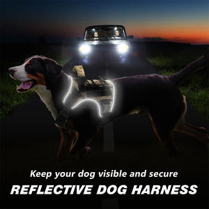 เสื้อกั๊กไนลอนสะท้อนแสงสำหรับสุนัขเสื้อกั๊กฝึกสุนัขขนาดใหญ่ปรับแต่งได้มีหลายสี - Product Image 4