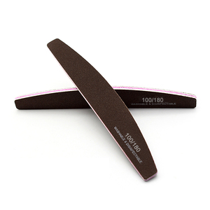 Lime à ongles 100/180 couleur macaron <span class=keywords><strong>5</strong></span> couleurs mélangées lime à poncer 100 180 grain lime à ongles demi-lune - Product Image 6