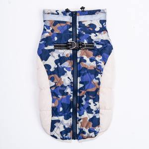 शरद ऋतु सर्दियों के छोटे मध्यम बड़े कुत्ते के कपड़े जैकेट कपास कोट सरल रूप से मुद्रित पैटर्न को आरामदायक के लिए बनाया गया - Product Image 4