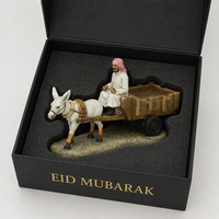 Cendrier en résine personnalisé, figurines de chameau et de chariot de style arabe pour ornement de table, cadeaux de l'Aïd Moubarak, souvenirs touristiques 3D