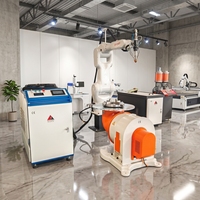 Machine de revêtement laser à fibre robotisée 3000W 6000W pour rouleaux métallurgiques, arbres de pompe, sièges de soupapes, traitement de revêtement anti-usure