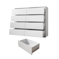 Meubles de salon en métal, commodes modernes en bois à 8 tiroirs, meubles de chambre à coucher, armoire à vin en bois avec vitrine, bar en MDF