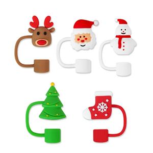 ฝาปิดหลอดซิลิโคนเกรดอาหารขนาด 10 มม. ป้องกันฝุ่น อุปกรณ์เสริมสำหรับเครื่องดื่มคริสต์มาส ขายดี - Product Image 2