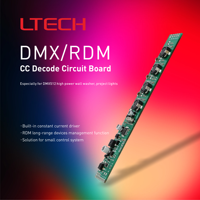 LTECH Placa Decodificadora de Corriente Constante DMX/RDM de Alta Potencia para Proyectores/Reflejadores con Controlador de Corriente Constante Integrado