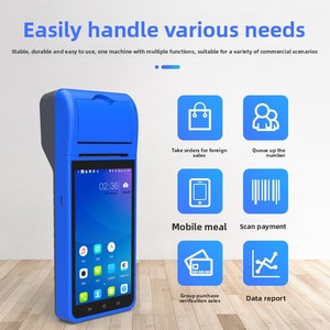 POS-6000 4G Phiên Bản 5.5-Inch Màu Xanh Cầm Tay Mã Vạch Mã QR 58Mm Thiết Bị Đầu Cuối Thông Minh Bluetooth Android 2 + 32 Tiếng Anh Mỹ Tiêu Chuẩn - Product Image 2