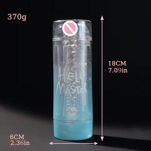 Двухканальное устройство для тренировки мужского полового члена — мастурбатор 2-в-1 с реалистичными 3D-каналами, материал TPE, имитация влагалища и ануса - Product Image 5