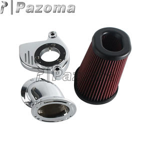 Filtre à air haute performance pour moto Harley Softail/Toruing/Freewheeler 2017-2024 | Filtre réutilisable lavable/Chrome/Noir - Product Image 2