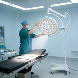 <span class=keywords><strong>Lampe</strong></span> chirurgicale LED sans ombre mobile électrique pour clinique dentaire, hôpital, <span class=keywords><strong>lampe</strong></span> chirurgicale, construction métallique durable, plastique - Product Image 1