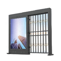 Barrière de parking en acier inoxydable 304 personnalisable avec boîte d'affichage lumineuse et moteur sans balais 100-240V, garantie 1 an
