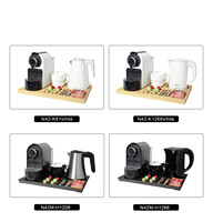 Honeyson Nouvelle Machine à Café Portable pour Hôtels avec Plateau Bouilloire pour Hôtels et Gîtes