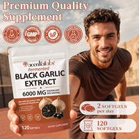 Acentiallabs Complément alimentaire en capsules molles d'extrait d'ail noir vieilli, sans odeur, pour le soutien antioxydant, énergétique, immunitaire et digestif