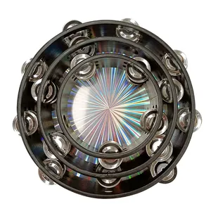 Pandereta Láser de Doble Fila Orff de 6, 8 y 10 Pulgadas, Instrumento Musical Infantil, Acompañamiento de Banda, Percusión de Plástico, Hecho en Shanghái - Product Image 2